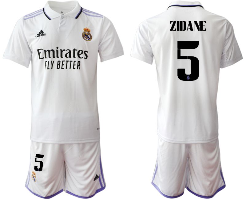 Men 2022-2023 Club Real Madrid home white #5 Soccer Jersey->real madrid jersey->Soccer Club Jersey